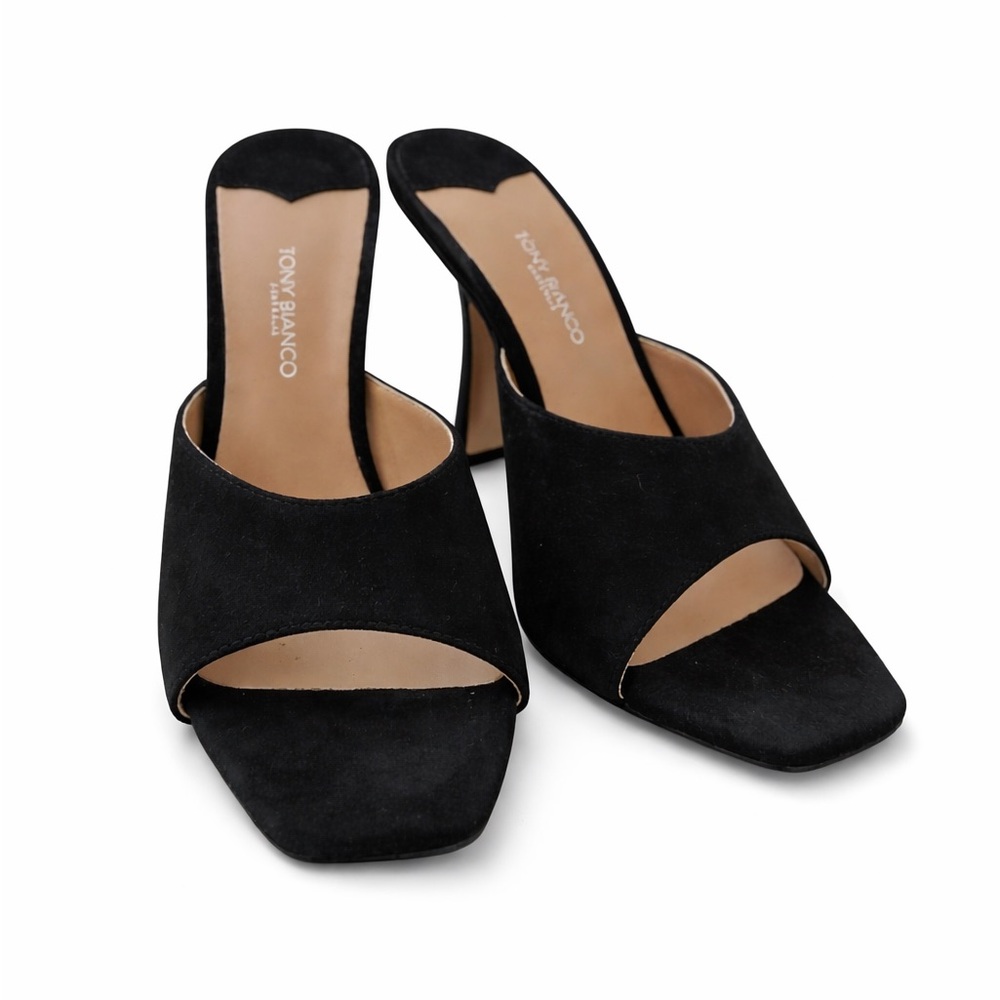 Tony Bianca Scarlett Mule in Black Suede - Picture 2 of 4